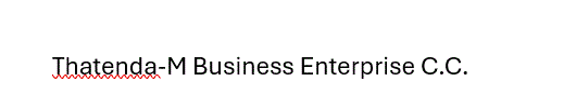Thatenda-M Business Enterprise Cc